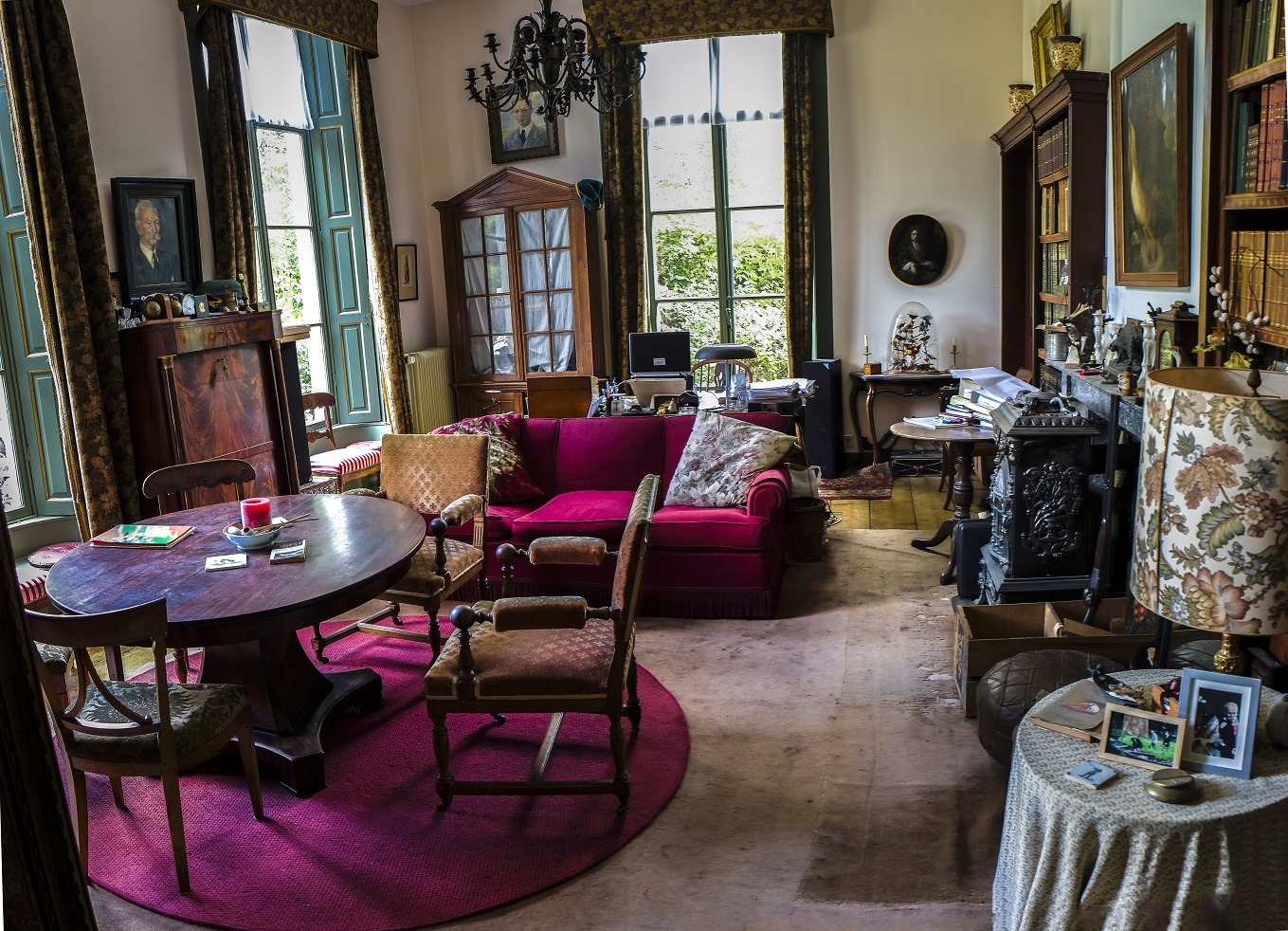 Zitkamer in het huis.