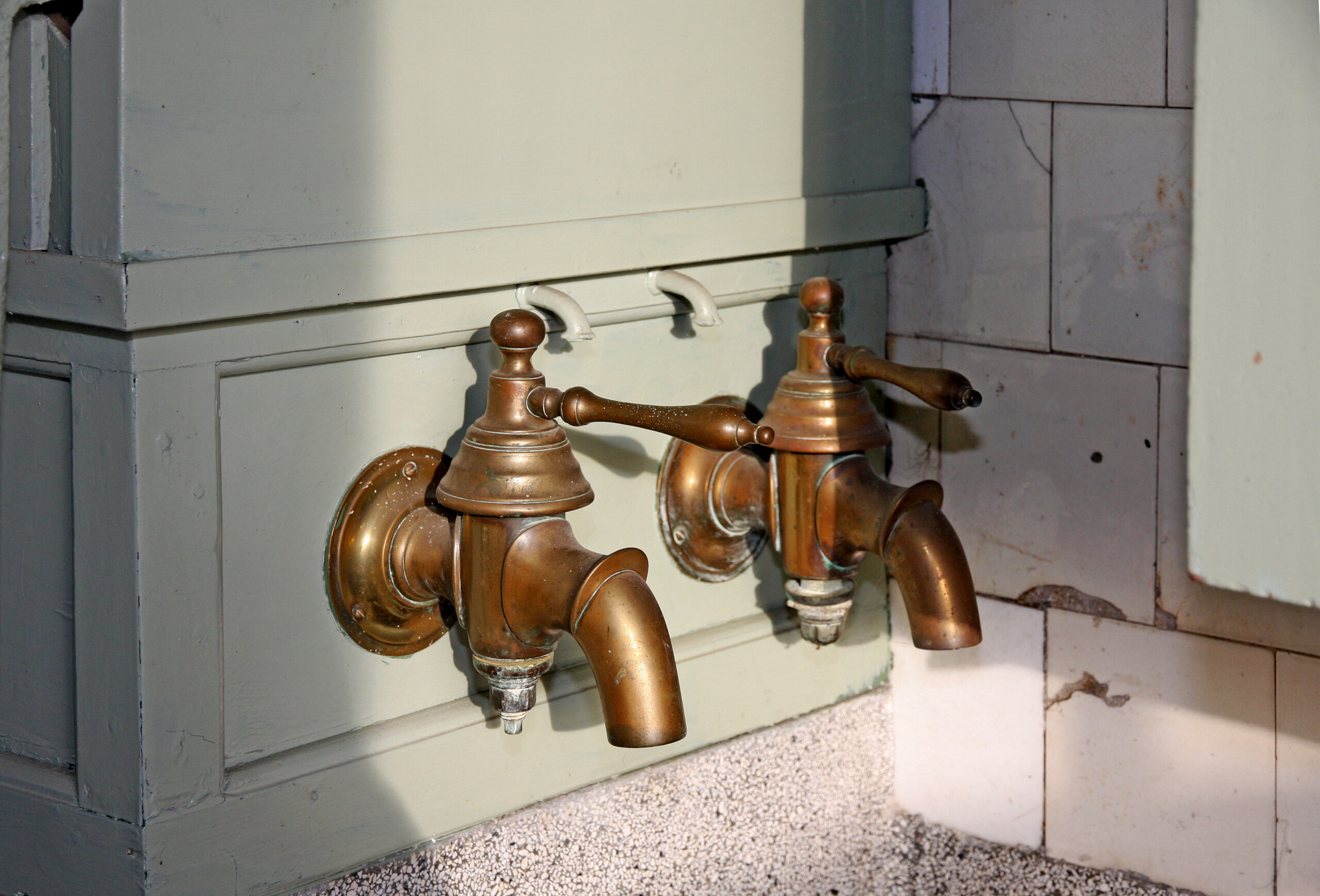 Koperen detail in het huis.