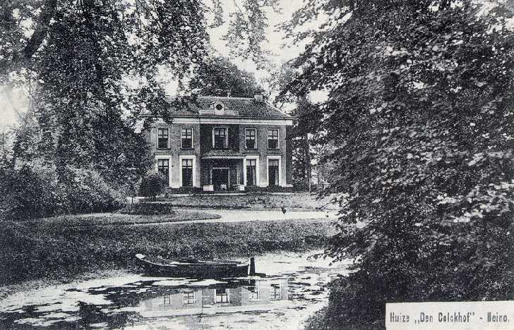 Historische opname van de voorgevel van Huis De Colckhof.